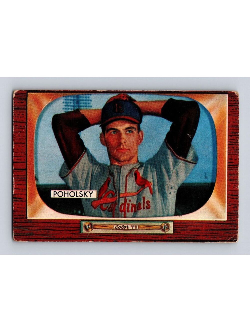 1955 Bowman #76 Tom Poholsky Baseball Card